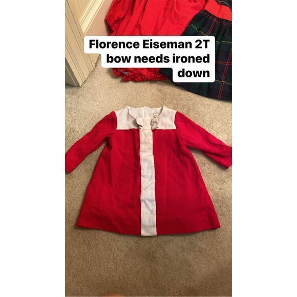 Florence Eiseman 2T red white bow dress - Picture 1 of 1